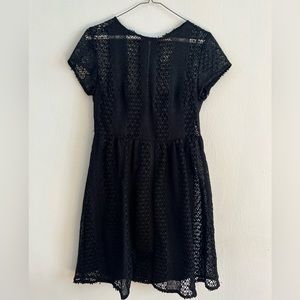 Black lace knit Zara dress in size medium.